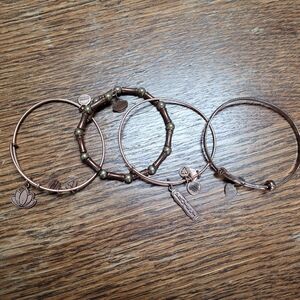 Alex and Ani Copper Charm Bracelets